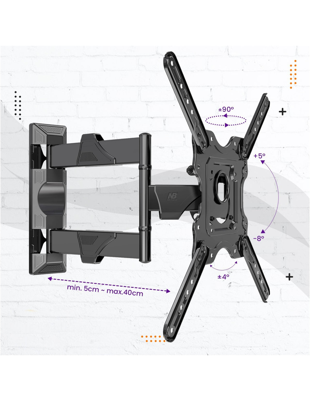 Soporte Ergonómico para Televisor de 32"-55" P4