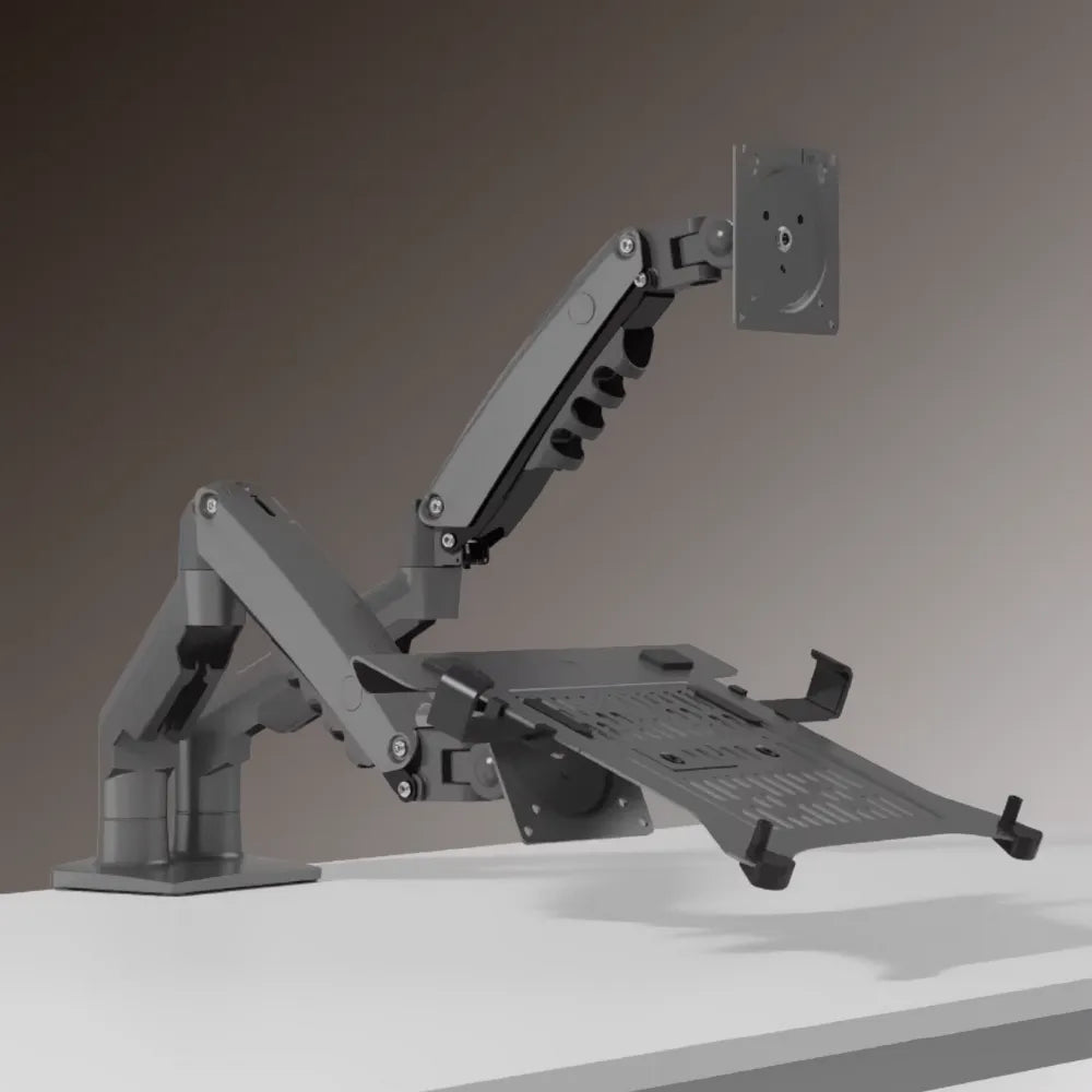 Soporte Ergonómico para 1 PC Portátil y 1 Monitor F160 + FP