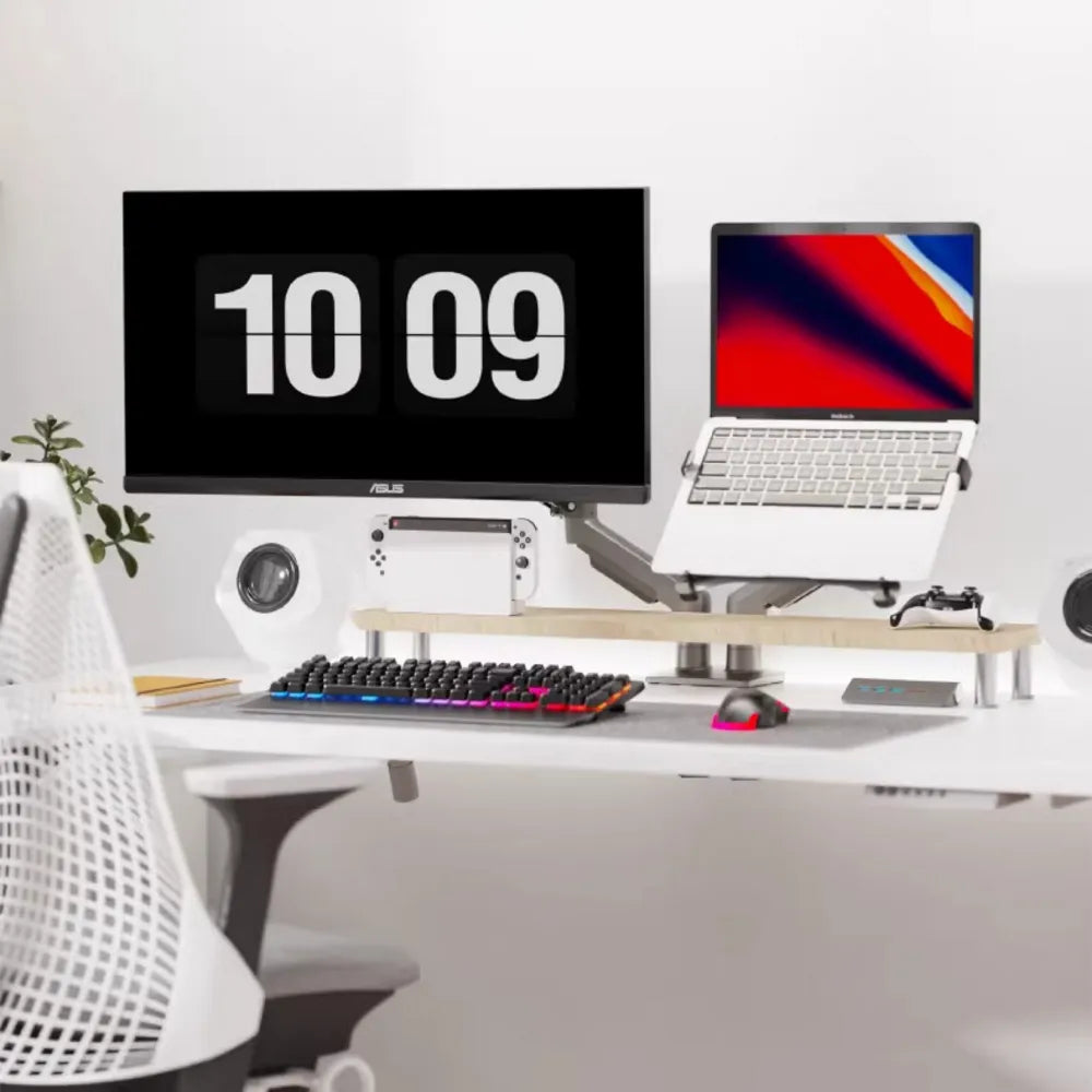 Soporte Ergonómico para 1 PC Portátil y 1 Monitor F160 + FP