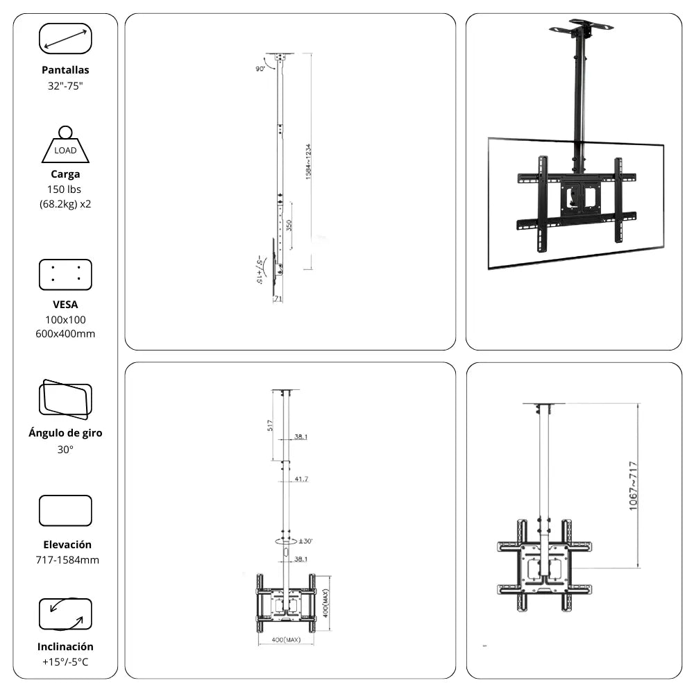 Soporte Ergonómico para Televisor T560