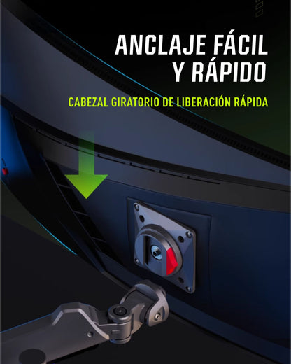 Soporte Gamer Ergonómico para Monitor G80