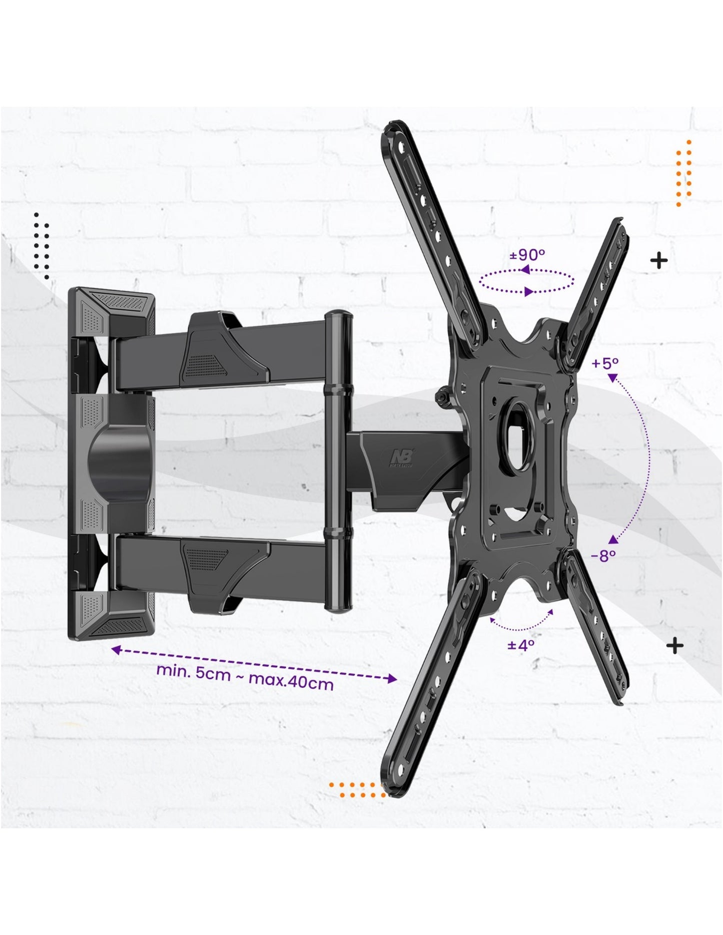 Soporte Ergonómico para Televisor de 32"-55" P4