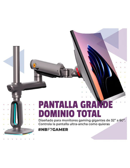 Soporte Gamer Ergonómico para Monitor F7