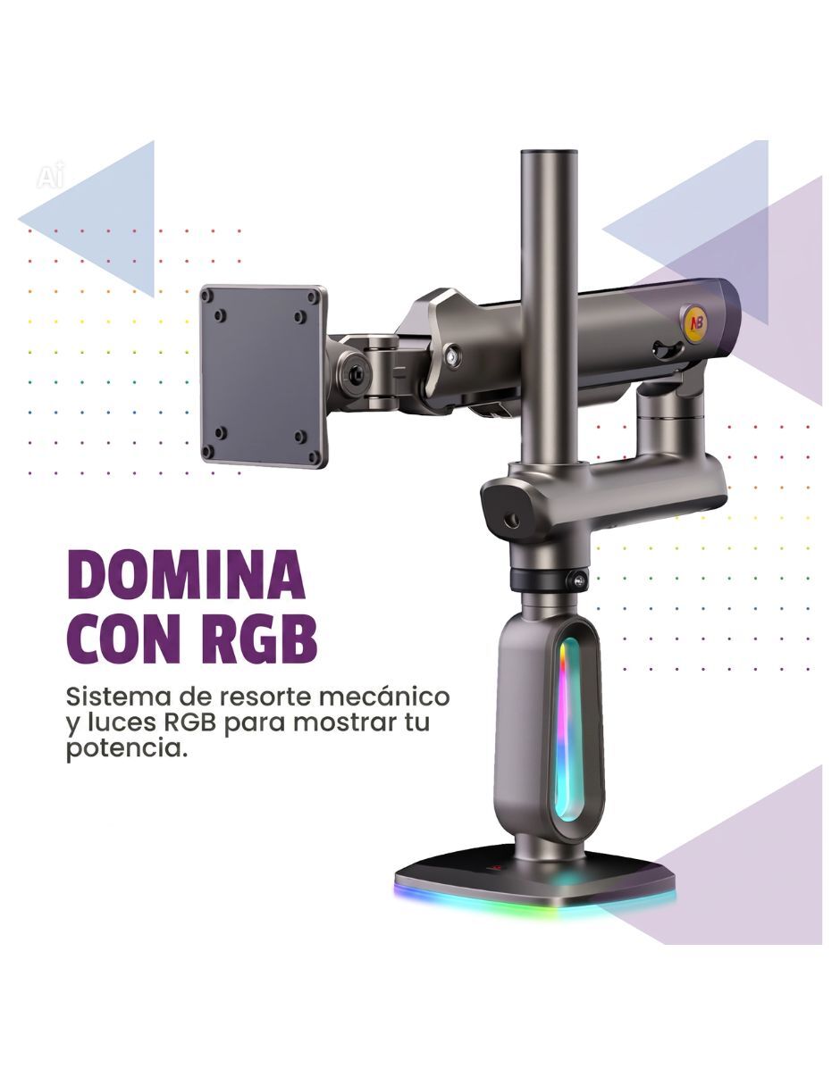 Soporte Gamer Ergonómico para Monitor F7