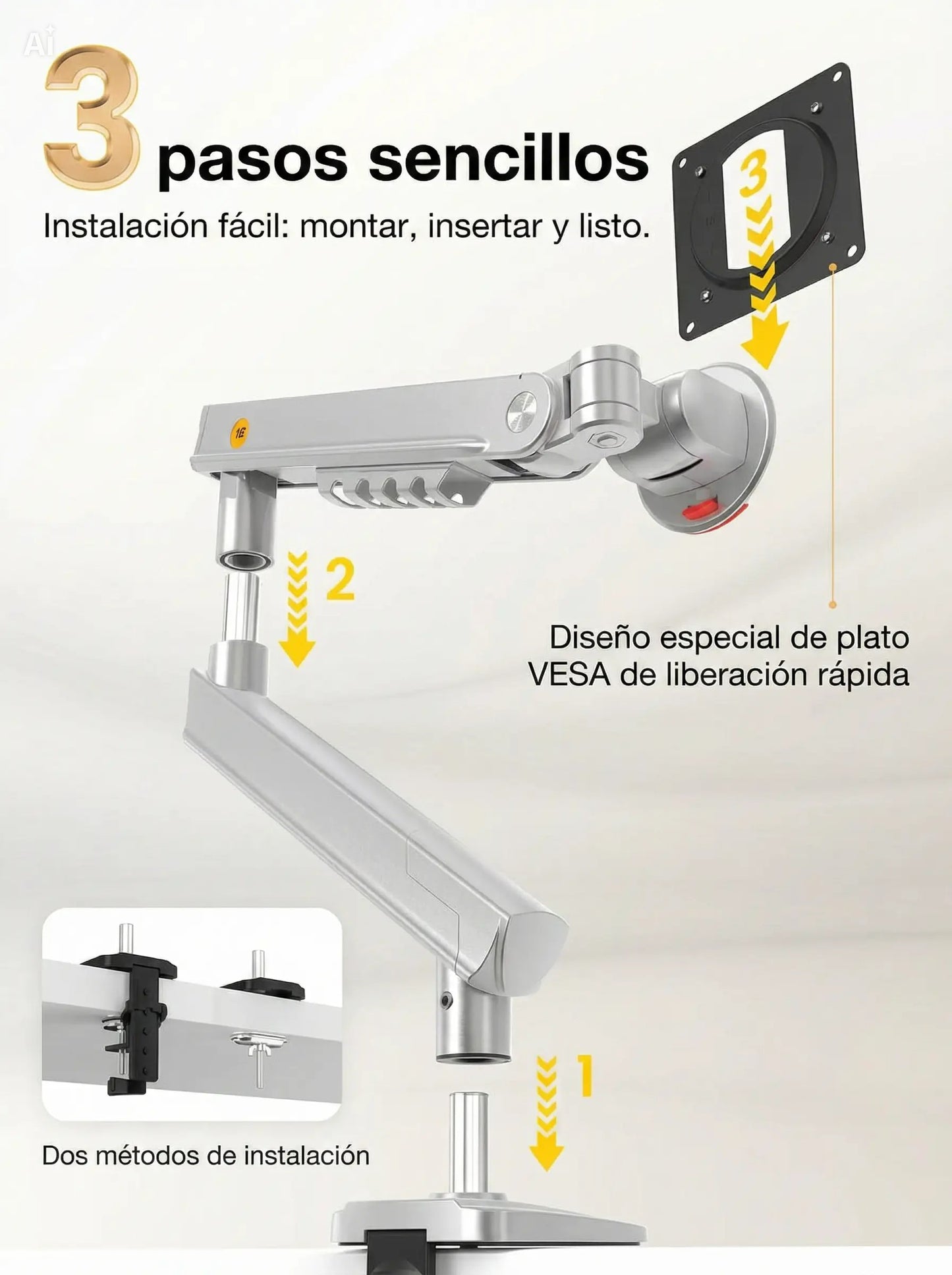 Soporte Ergonómico para Monitor A5