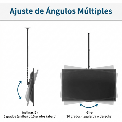 Soporte De Techo para Pantalla De 32"-80" Zeno | Ajustable y Giratorio