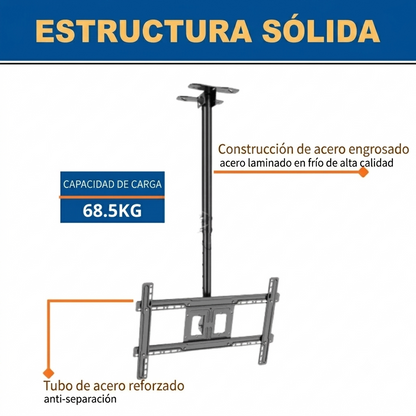 Soporte De Techo para Pantalla De 32"-80" Zeno | Ajustable y Giratorio