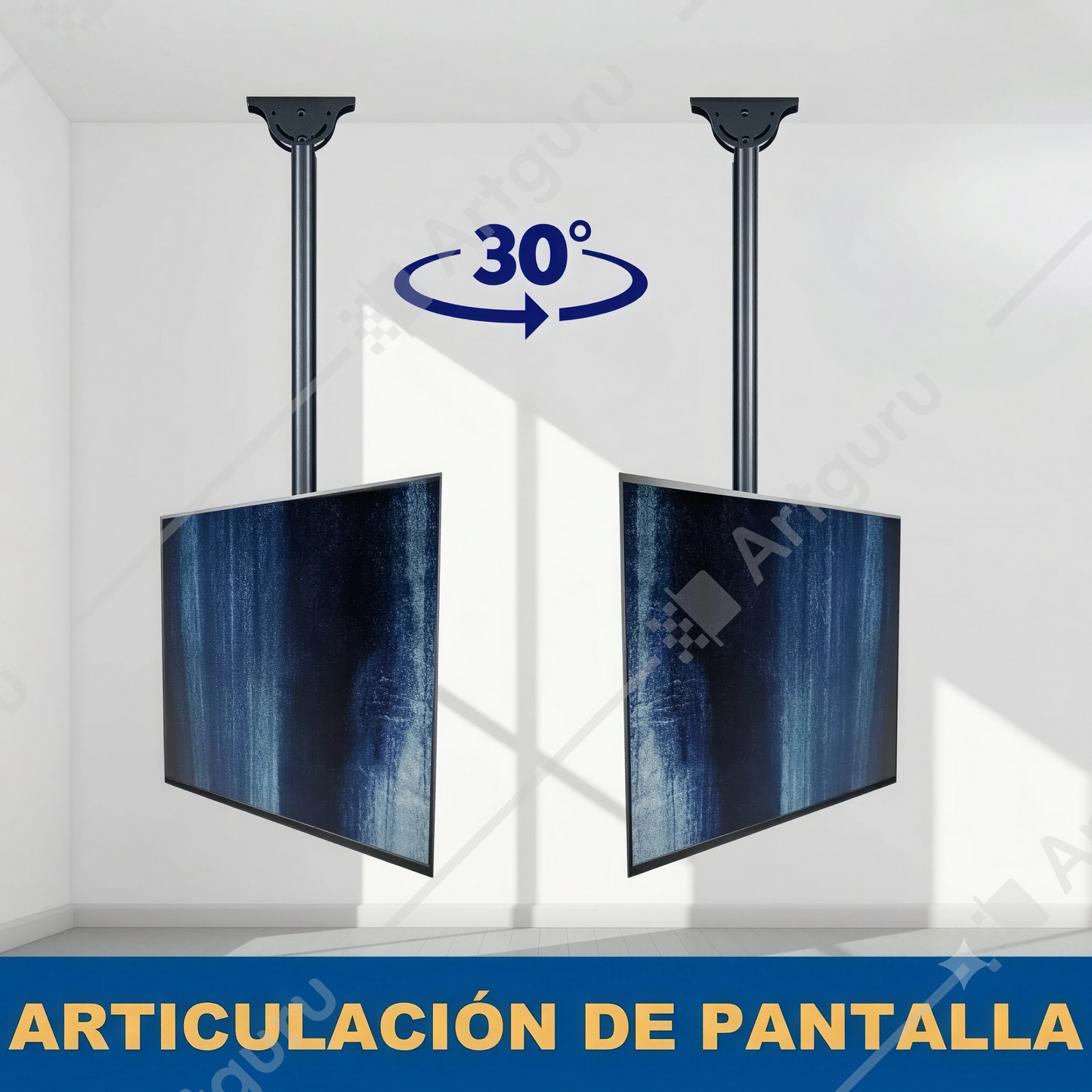 Soporte De Techo para Pantalla De 32"-80" Zeno | Ajustable y Giratorio
