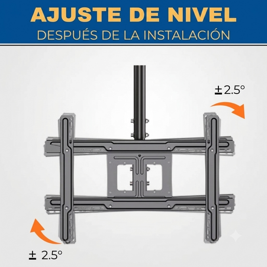 Soporte De Techo para Pantalla De 32"-80" Zeno | Ajustable y Giratorio