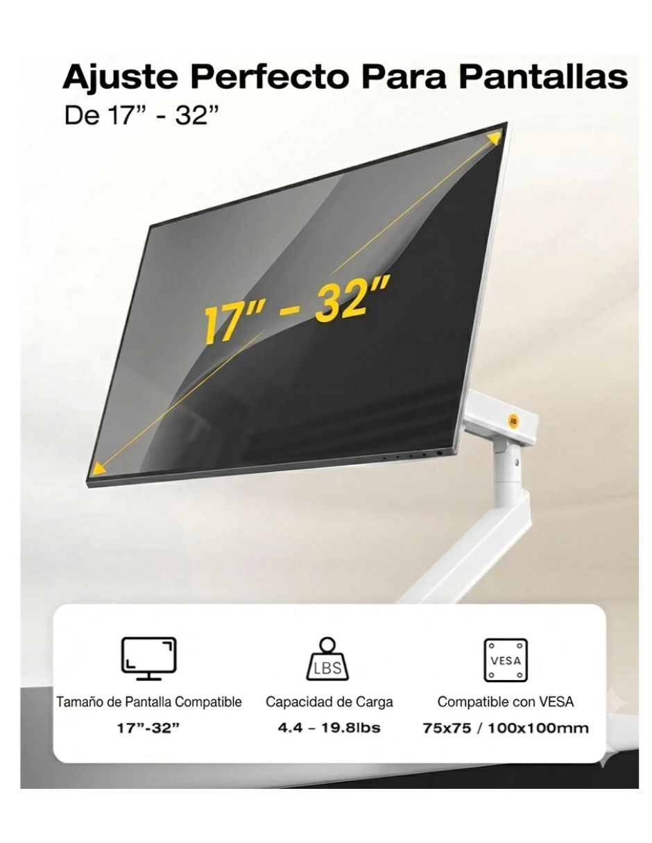Soporte Ergonómico para Monitor de 17"-32" A5