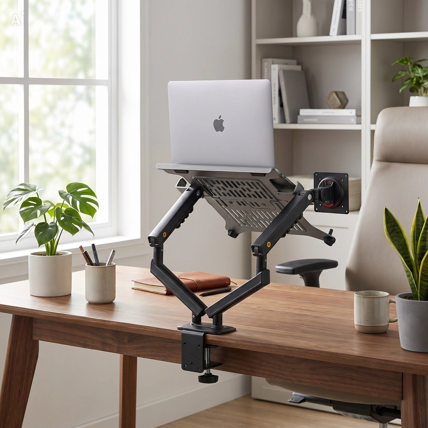 Soporte Ergonómico para 1 PC Portátil y 1 Monitor A5C + FP