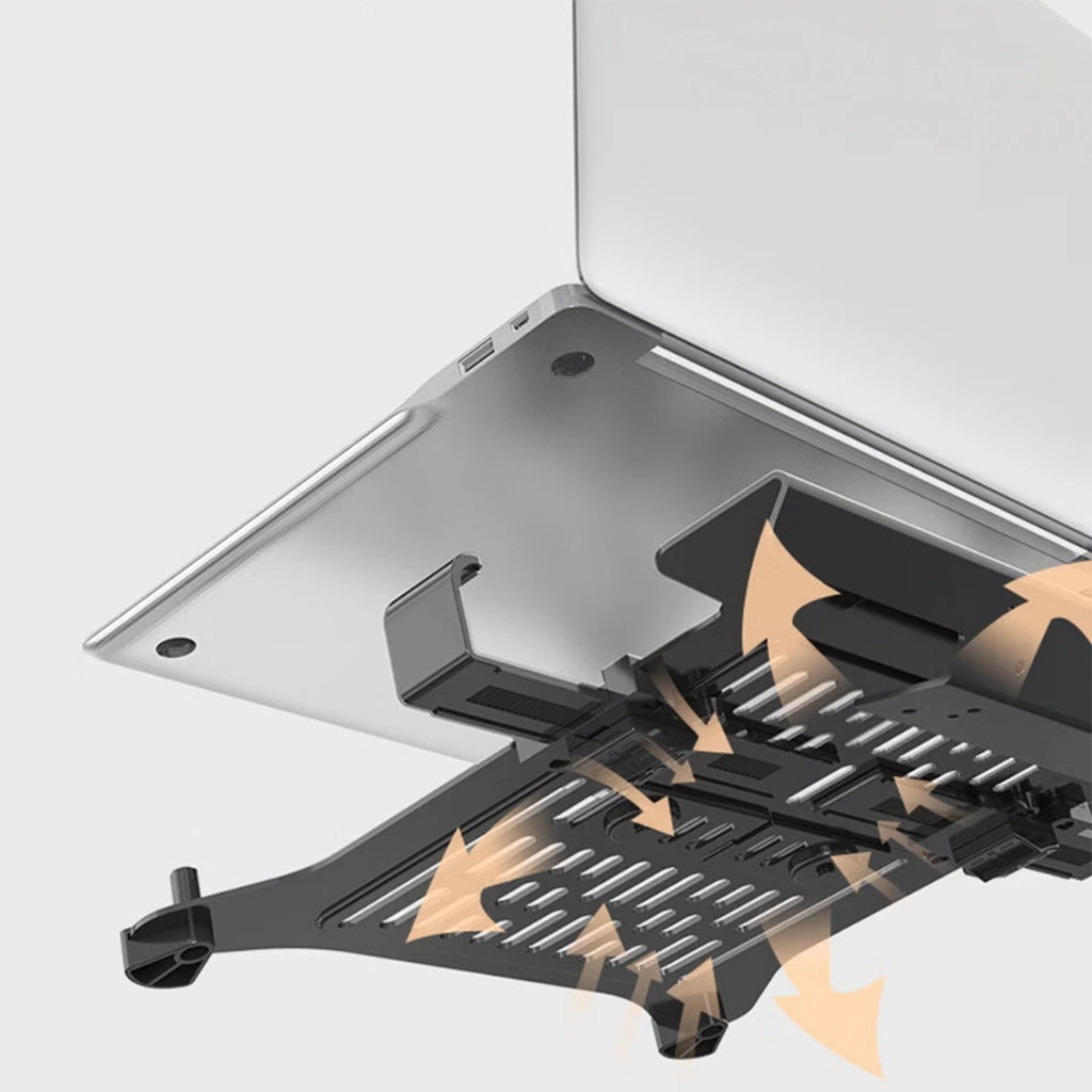 Soporte Doble Para Laptop de 13"-17" y Monitor de 17"-32" A5C + FP