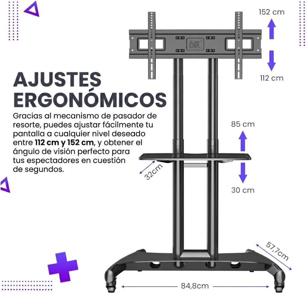 Soporte de Pedestal para pantallas de 32"-75" AVA1500