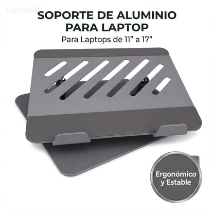Soporte Para Laptop Plegable De Aluminio | Antideslizante Y Ajustable