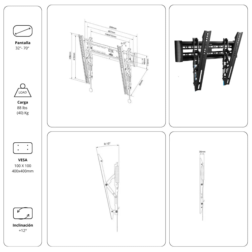 Soporte Ergonómico para Televisor CT2