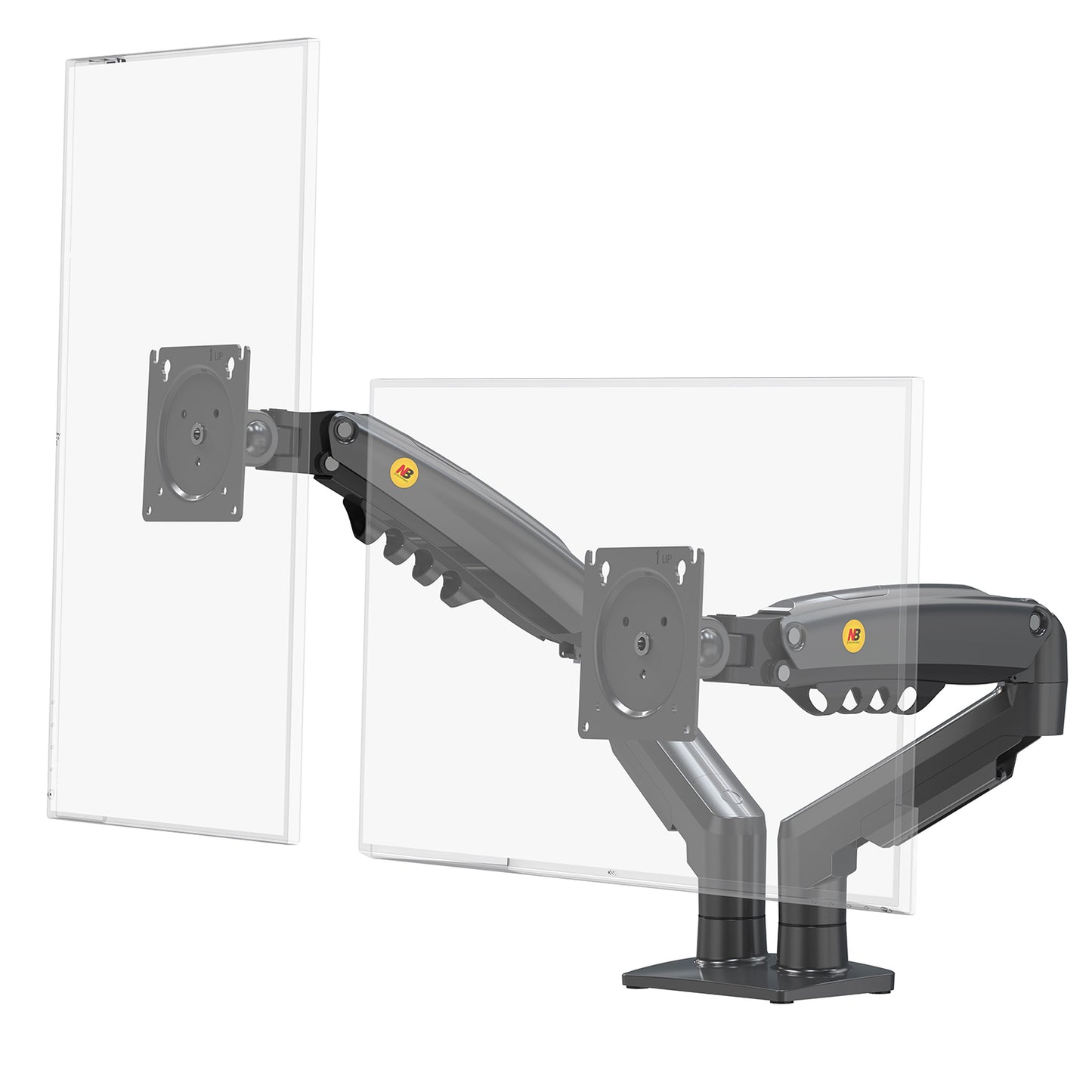 Soporte Ergonómico para 2 Monitores de 17"-32" F160