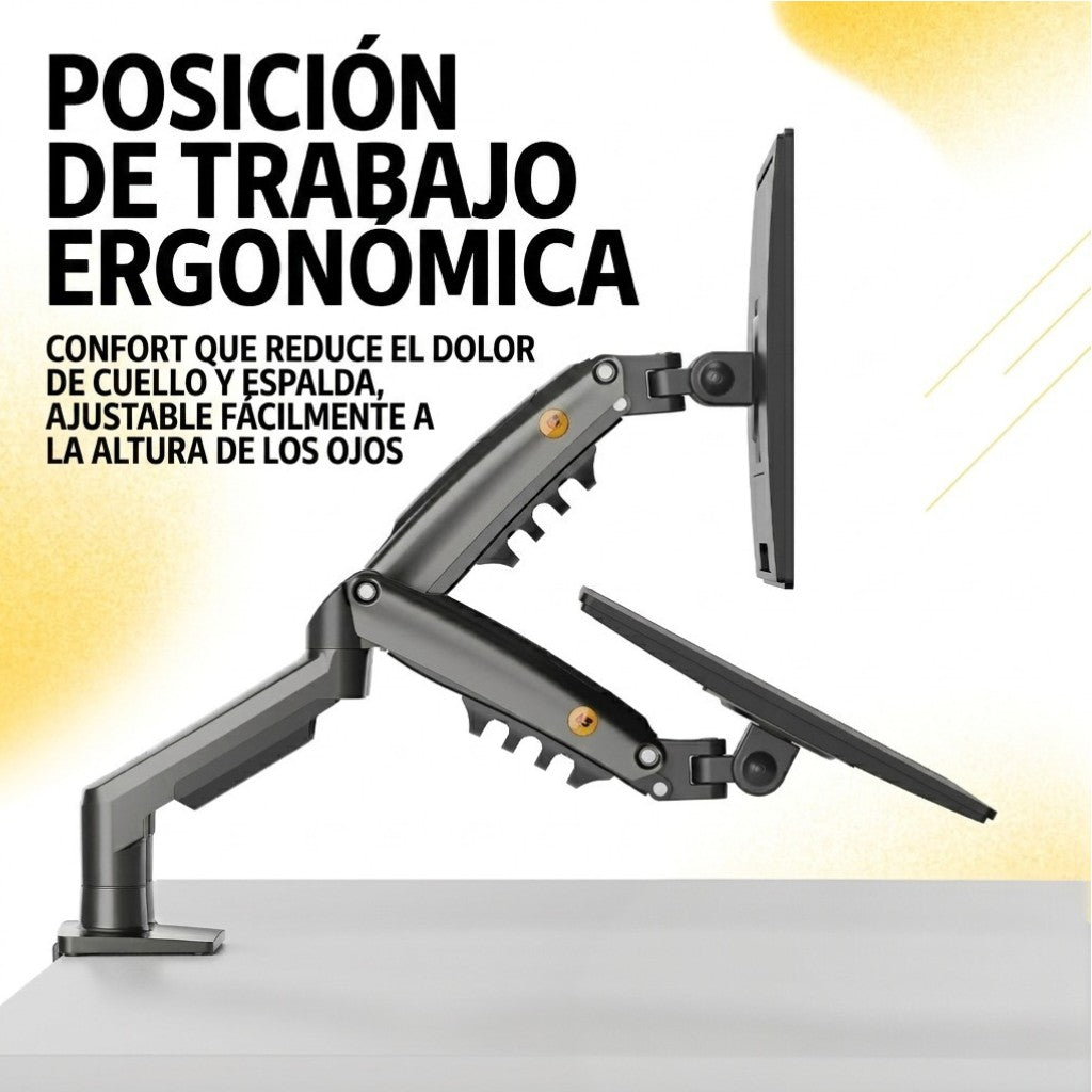 Soporte Ergonómico para 2 Monitores de 17"-32" F160