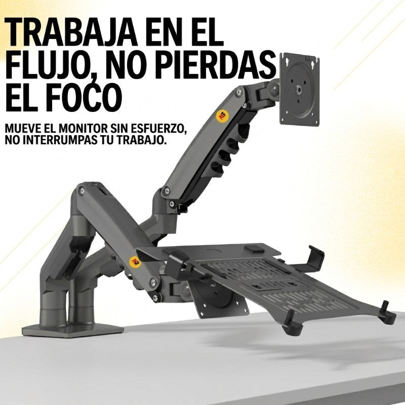 Soporte Ergonómico para Laptop de 13"-17" y Monitor de 17"-32" F160 FP