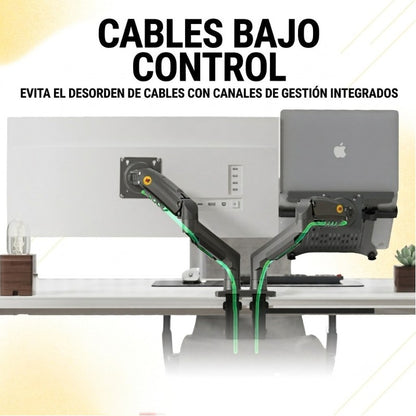 Soporte Ergonómico para Laptop de 13"-17" y Monitor de 17"-32" F160 FP