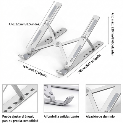 Soporte Ergonómico para Laptop y Tablet | Ajustable y Portátil
