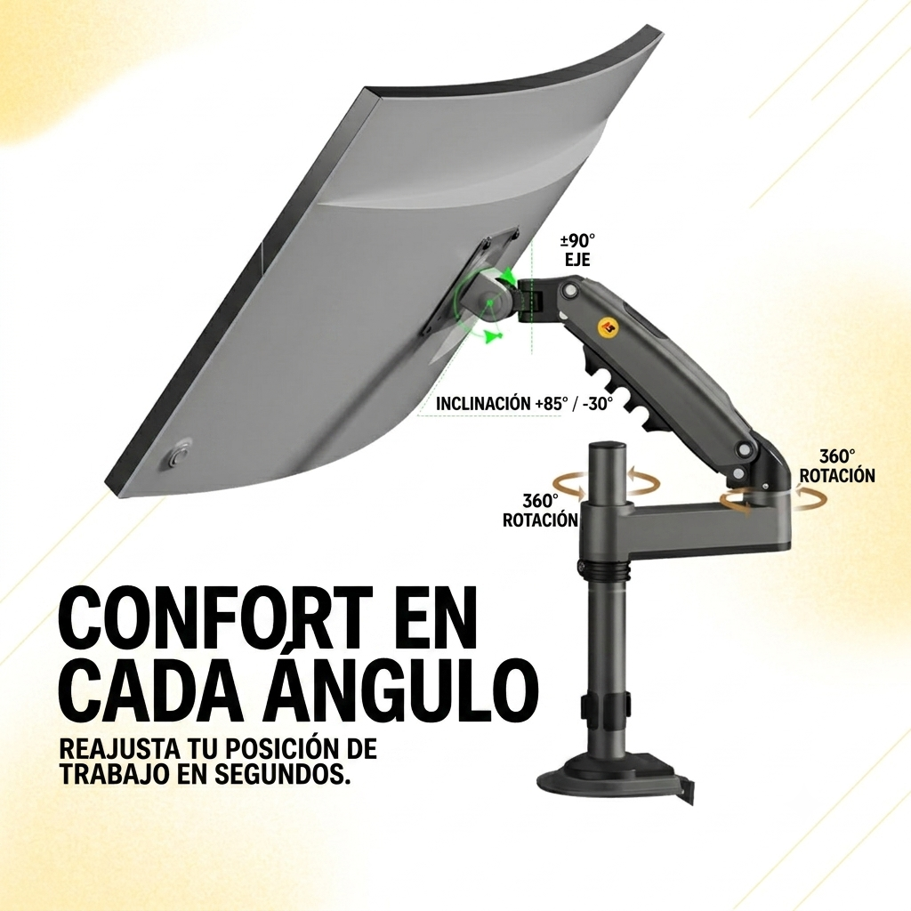 Soporte Ergonómico para Monitor de 17"-32" H100