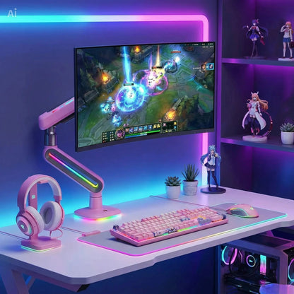 Soporte Gamer RGB para Monitor con Brazo Ajustable