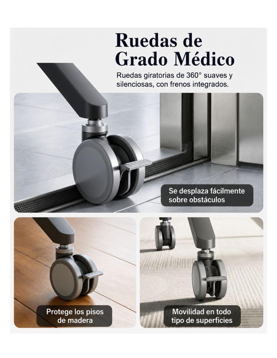 Carrito Móvil Ajustable NB P100 para Pantallas de 65" a 90" | Soporte de Piso con Ruedas