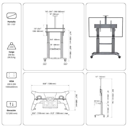 Pedestal Móvil CF100