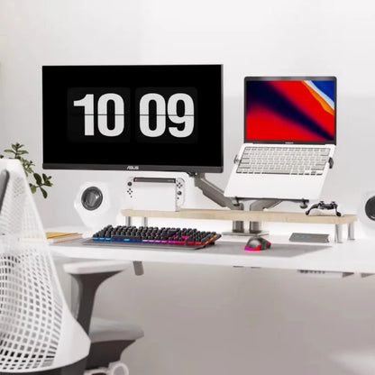Soporte Ergonómico para 1 PC Portátil y 1 Monitor F160 + FP