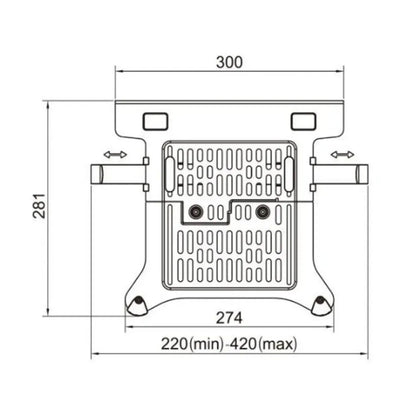 Bandeja Ergonómica para PC Portátil FP
