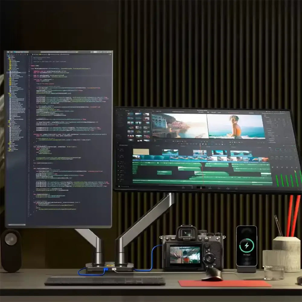 Soporte Ergonómico para 2 Monitores G75