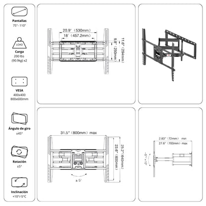 Soporte Ergonómico para Televisor SP5