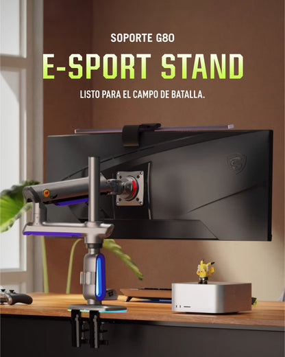 Soporte Gamer Ergonómico para Monitor G80