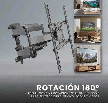 Soporte de Pared Articulado para TV de 32" a 75" | Articulado y Resistente