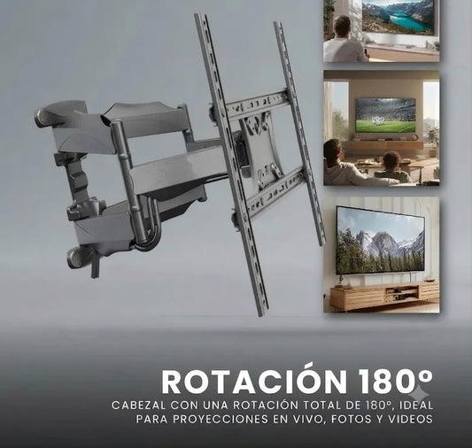 Soporte de Pared Articulado para TV de 32" a 75" | Articulado y Resistente